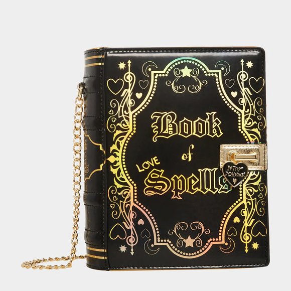 Betsey Johnson Kitsch Book Of Spells Black Crossbody Bag BJ33645F New Sealed - Picture 7 of 14